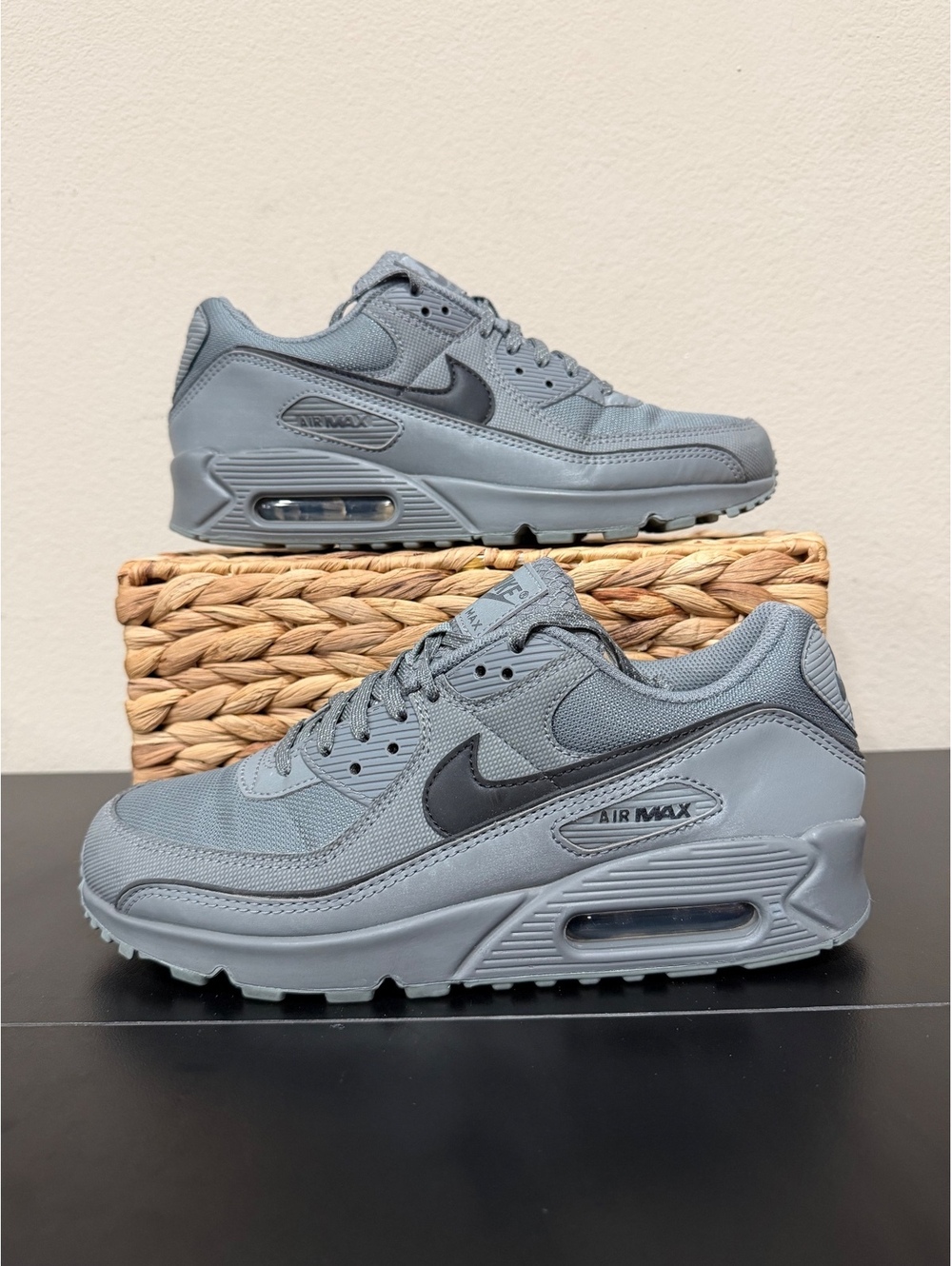 Size 8.5 - Nike Air Max 90 Premium “Smoke Grey Black”